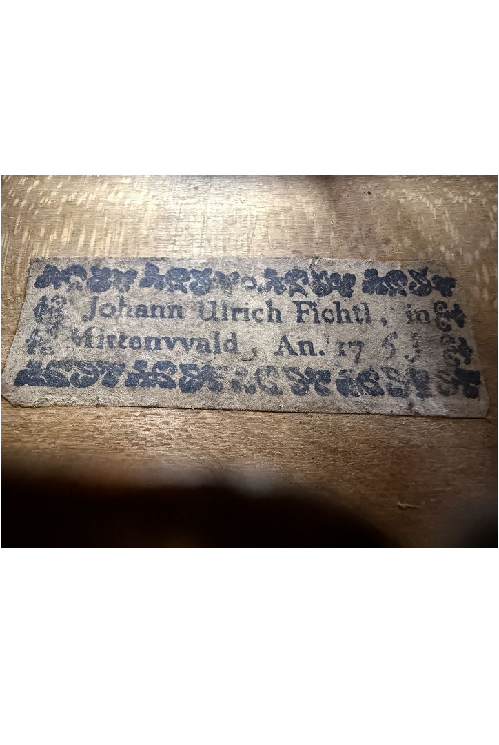 Fichtl Johann Ulrich - Mittenwald Anno 1763 - G-922